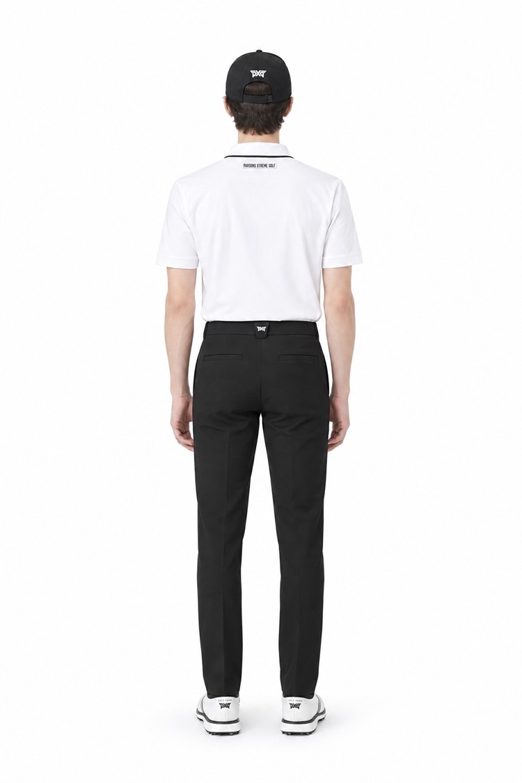 MEN ONE POINT COLLAR SHORT SLEEVE PKFPM220201 WHITE 상품 이미지 1