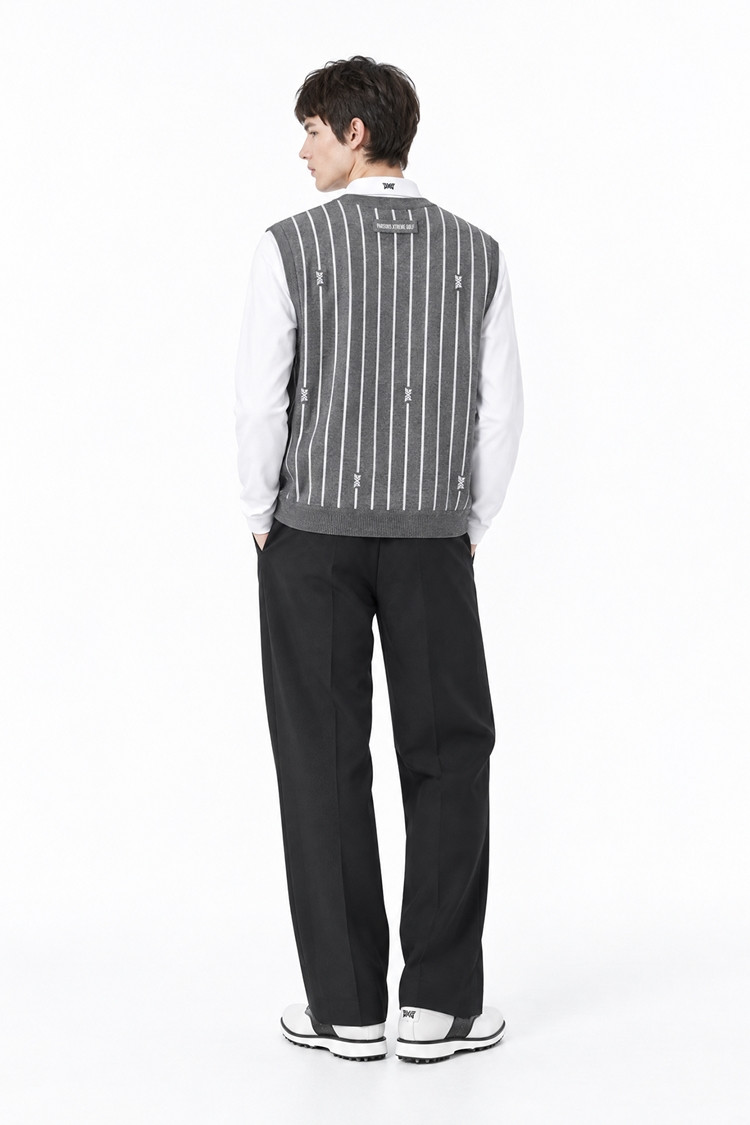 MEN WIDE FIT PANTS PKFPM510421 BLACK 상품 이미지 1