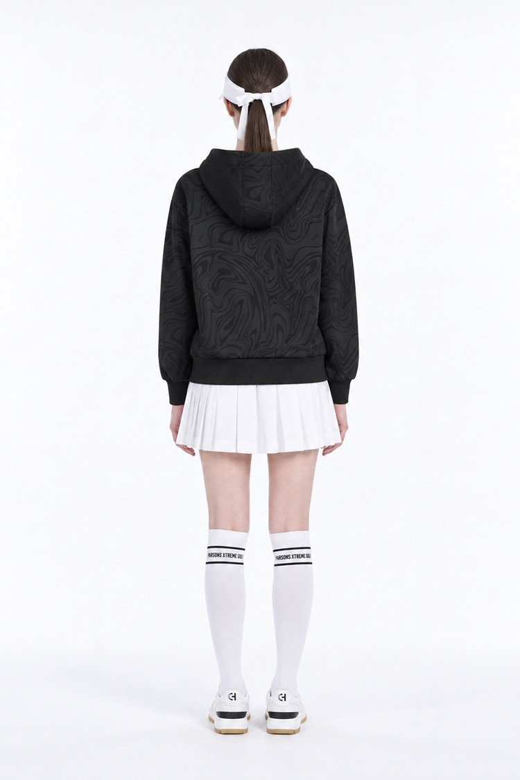 WOMEN DAMASCUS HOOD LONG SLEEVE PKFPW150521 BLACK 상품 이미지 1