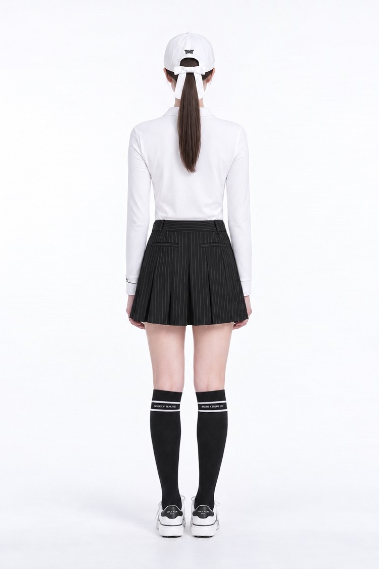 WOMEN BASIC COLLAR LONG SLEEVE PKFPW210401 WHITE 상품 이미지3