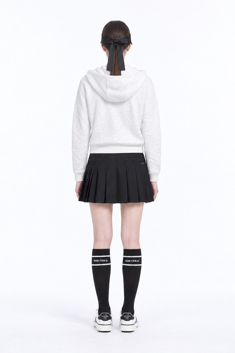 WOMEN DAMASCUS ZIP-UP CARDIGAN PKFPW430601 WHITE 상품 이미지 1