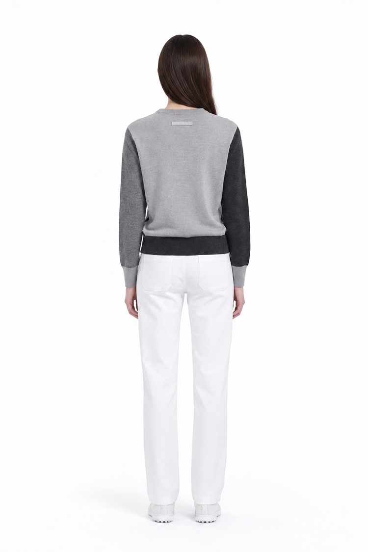 WOMEN SLIM FIT PANTS PKFPW510201 WHITE 상품 이미지 1