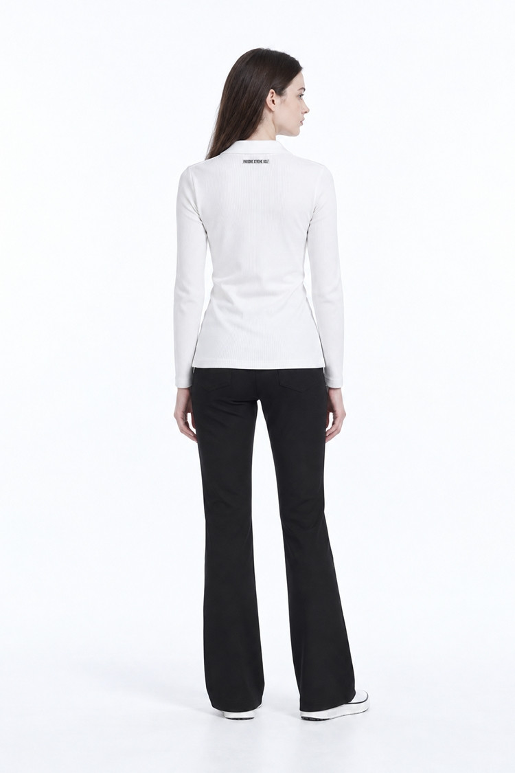 WOMEN HIP UP BOOTCUT PANTS PKFPW510321 BLACK 상품 이미지 1