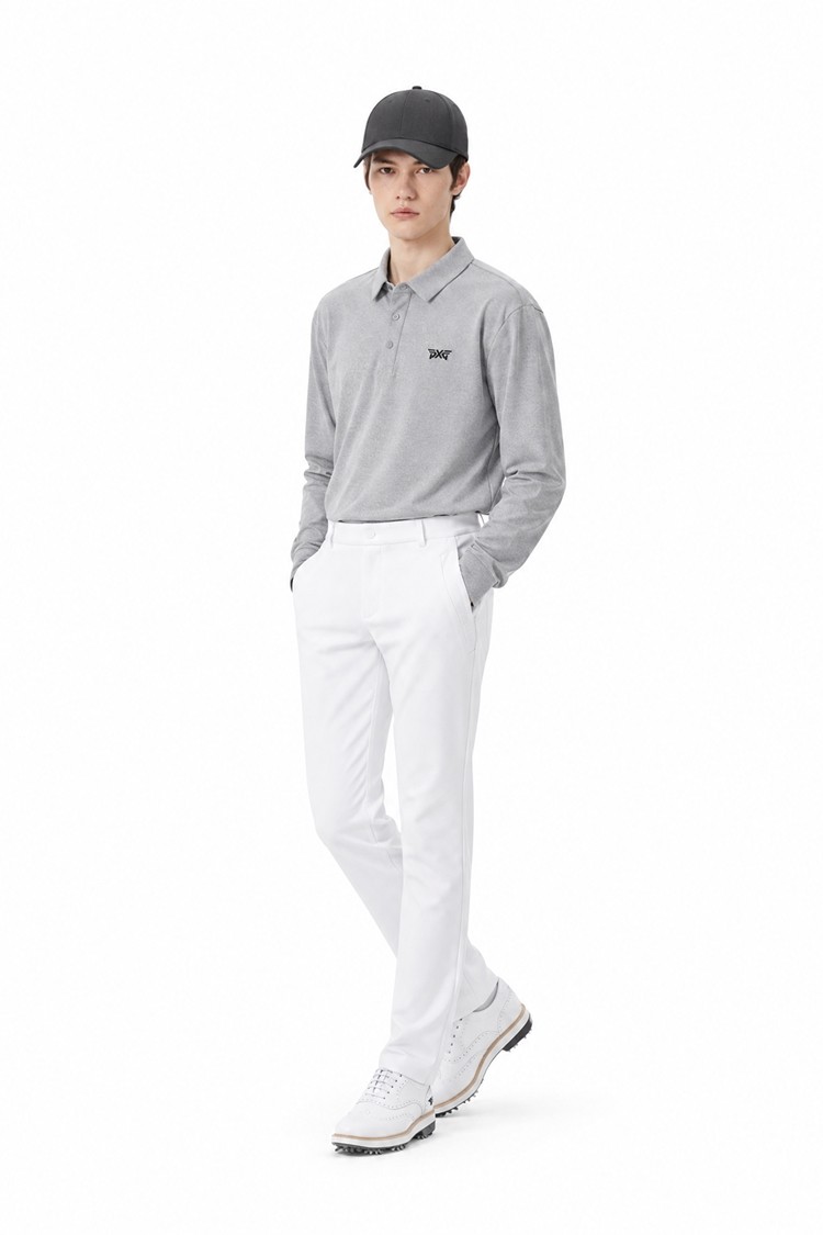 MEN ESSENTIAL SLIM FIT PANTS PKFPM510501 WHITE 상품 이미지 1