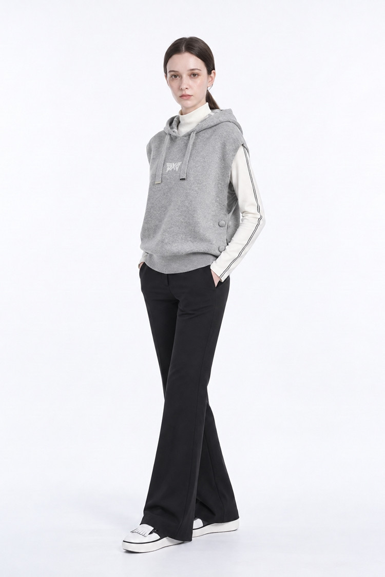 WOMEN BOOTCUT PANTS PKFPW510421 BLACK 상품 이미지 1