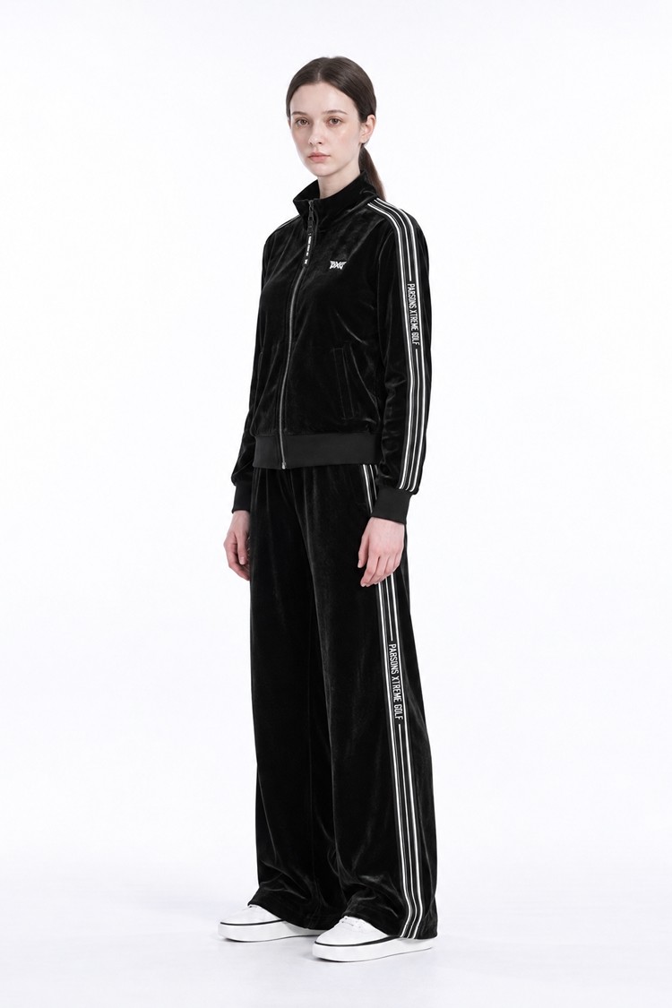 WOMEN JERSEY SET-UP PANTS PKFPW510621 BLACK 상품 이미지 1