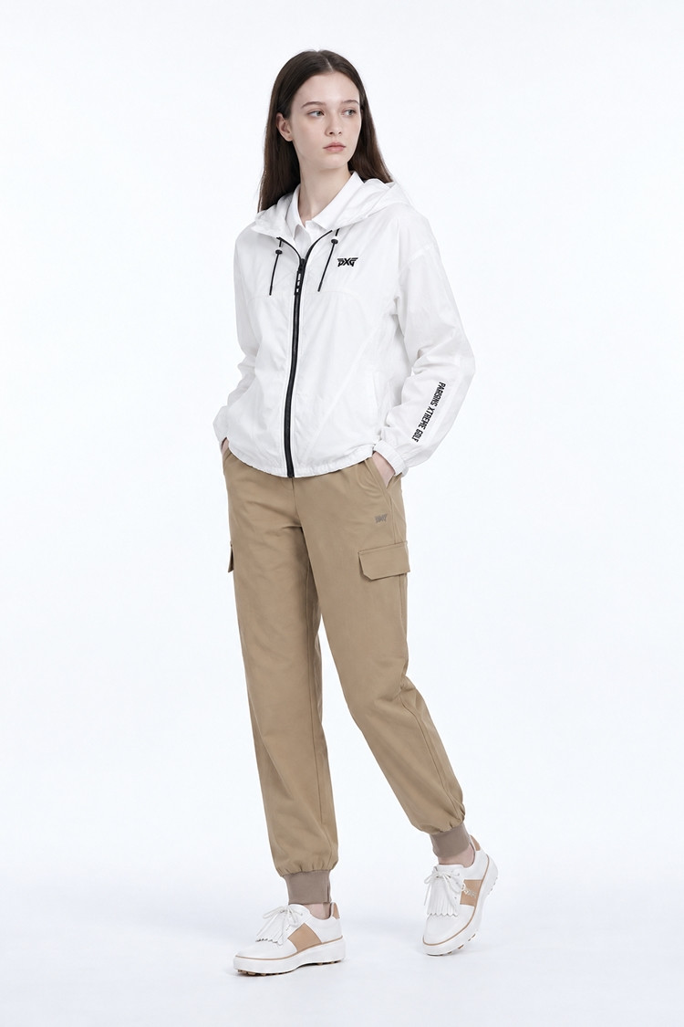 WOMEN ESSENTIAL HOOD JK PKFPW610201 WHITE 상품 이미지4