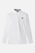 MEN ESSENTITAL BRUSHED COLLAR LONG SLEEVE PKFCM211101 WHITE 상품 이미지