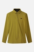 MEN ESSENTITAL BRUSHED COLLAR LONG SLEEVE PKFCM211108 MOSS GREEN 상품 이미지