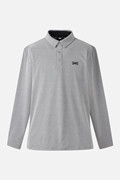MEN ESSENTITAL BRUSHED COLLAR LONG SLEEVE PKFCM211112 M/GREY 상품 이미지