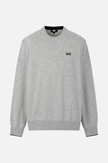 MEN CASHMERE ROUND NECK SWEATER PKFCM410711 L/GREY 상품 이미지