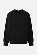 MEN CASHMERE ROUND NECK SWEATER PKFCM410721 BLACK 상품 이미지
