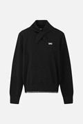 WOMEN CASHMERE SWEATER PKFCW410921 BLACK 상품 이미지