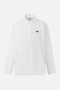 MEN TEXTURED COLLAR LONG SLEEVE PKFPM210501 WHITE 상품 이미지