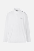 MEN ESSENTIAL COLLAR LONG SLEEVE PKFPM210601 WHITE 상품 이미지