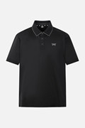 MEN ONE POINT COLLAR SHORT SLEEVE PKFPM220221 BLACK 상품 이미지