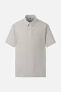 MEN STRIPE PATTERN COLLAR SHORT SLEEVE PKFPM220305 BEIGE 상품 이미지