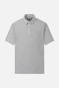 MEN STRIPE PATTERN COLLAR SHORT SLEEVE PKFPM220311 L/GREY 상품 이미지