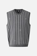 MEN STRIPE PATTERN SWEATER VEST PKFPM420312 M/GREY 상품 이미지