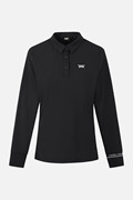 WOMEN BASIC COLLAR LONG SLEEVE PKFPW210421 BLACK 상품 이미지