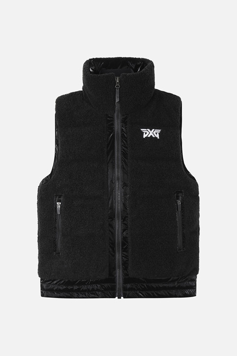 WOMEN WINTER BOUCLE FLEECE DOWN VEST