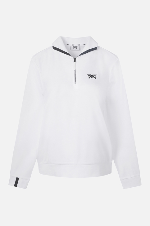 HALF ZIP COLLAR LONG SLEEVE T-SHIRT