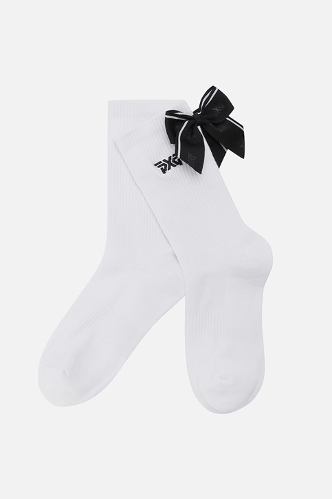 WOMENS RIBBON POINT HIGH SOCKS