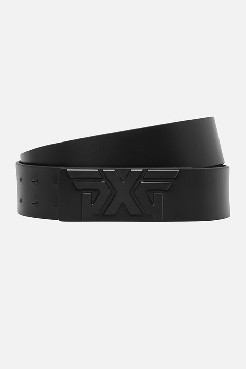 BLACK BUCKLE LOGO BELT_MEN