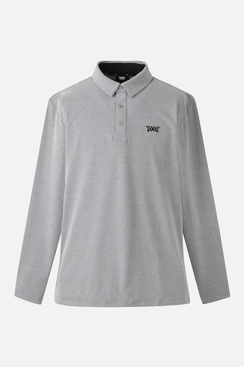 MEN ESHORT SLEEVEENTITAL BRUSHED COLLAR LONG SLEEVE