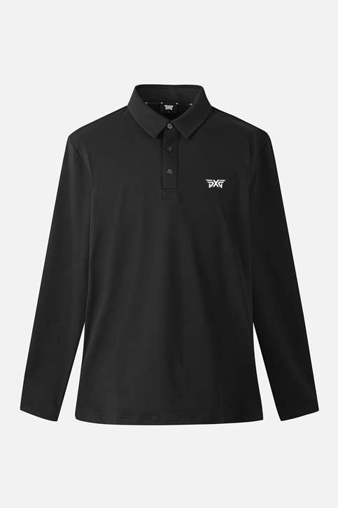 MEN ESSENTITAL BRUSHED COLLAR LONG SLEEVE