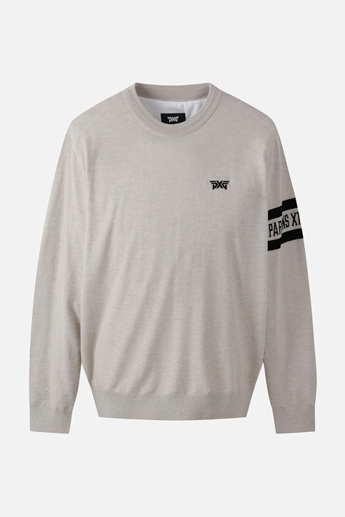 MEN RECON WINDPROOF ROUND NECK SWEATER PKFCM411005 BEIGE