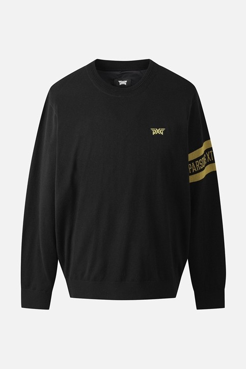 MEN RECON WINDPROOF ROUND NECK SWEATER PKFCM411021 BLACK