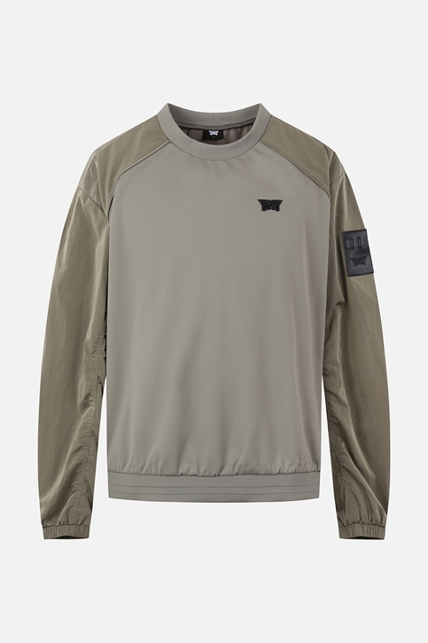 MEN GENO WOVEN HYBRID ROUND LONG SLEEVE