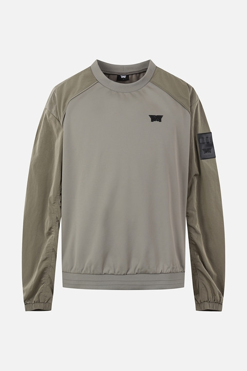 MEN GENO WOVEN HYBRID ROUND LONG SLEEVE