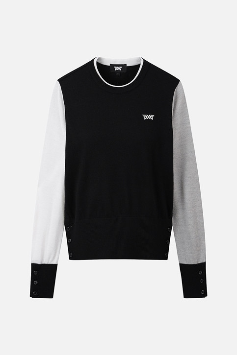 WOMEN TEXTURE MIX SWEATER