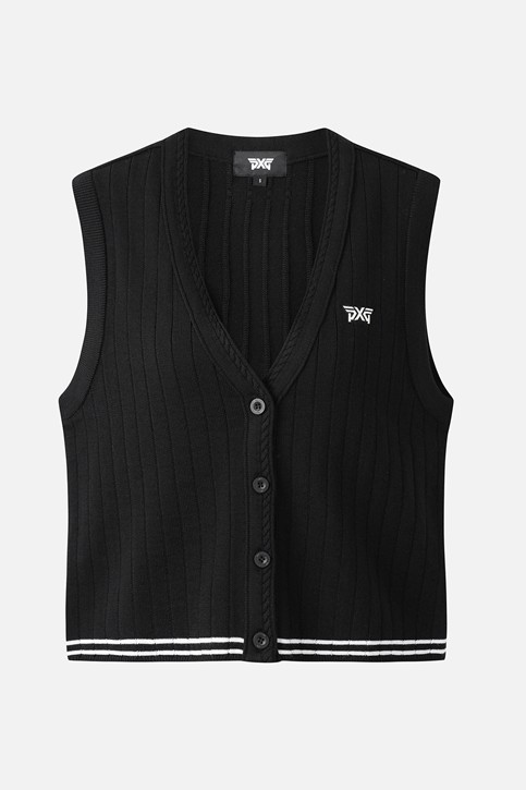 WOMEN OPEN FRONT KNIT VEST