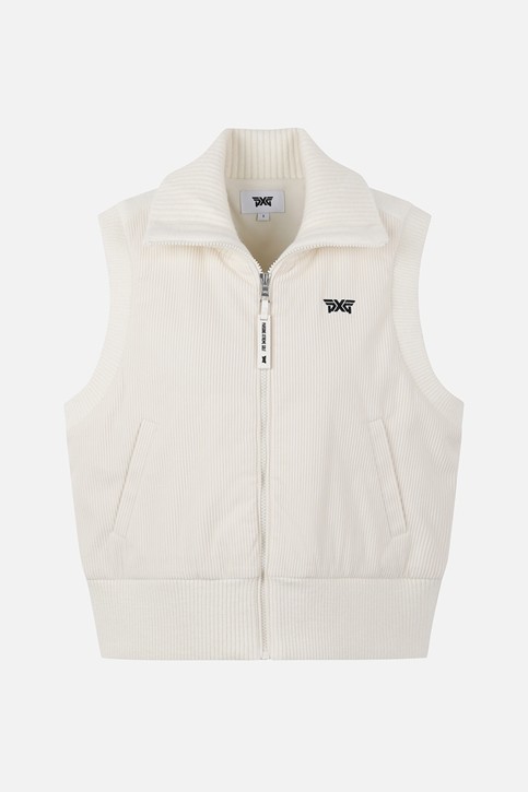 WOMEN WOVEN HYBRID KNIT VEST PKFPW421101 01,05 상품 이미지 1
