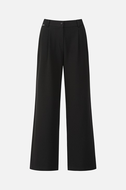 WOMEN SIDE PLEAT WIDE PANTS