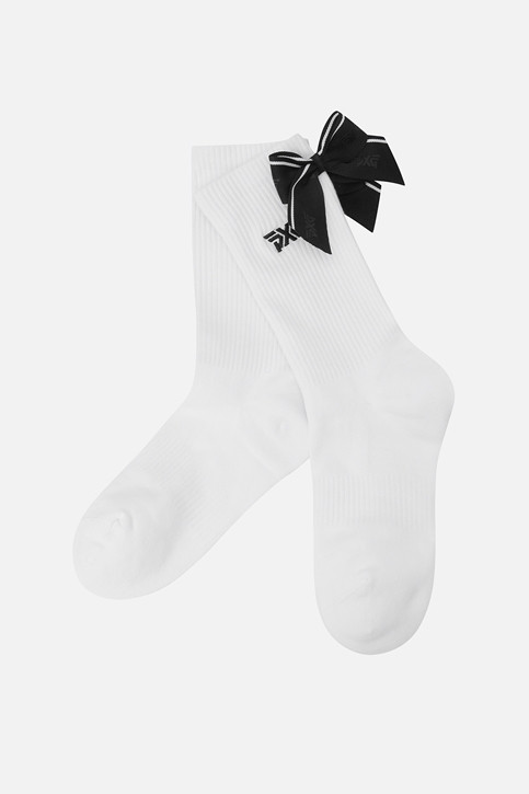 WOMEN RIBBON POINT HIGH SOCKS