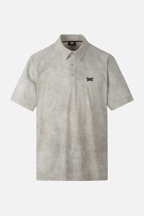 MEN PATTERN COLLAR SHORT SLEEVE