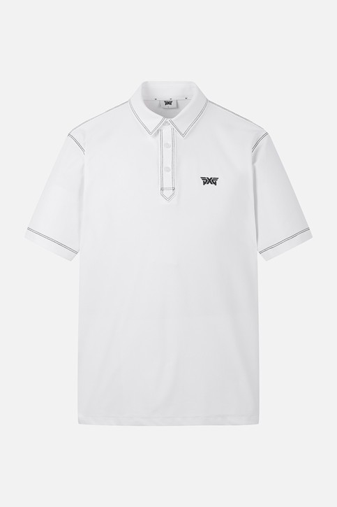 MEN STITCH POINT COLLAR SHORT SLEEVE