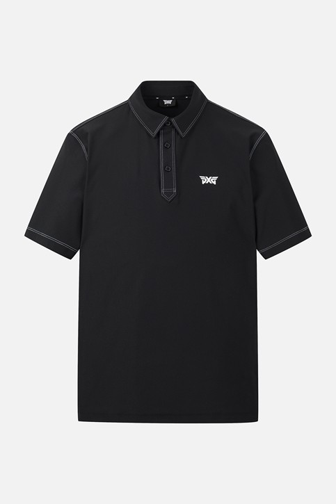 MEN STITCH POINT COLLAR SHORT SLEEVE