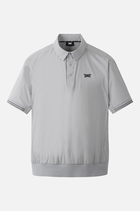 MEN WOVEN LOOSE FIT COLLAR SHORT SLEEVE