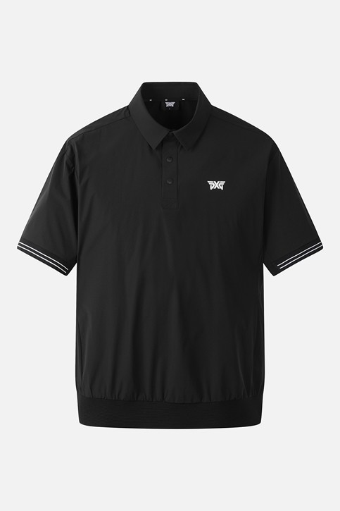 MEN WOVEN LOOSE FIT COLLAR SHORT SLEEVE