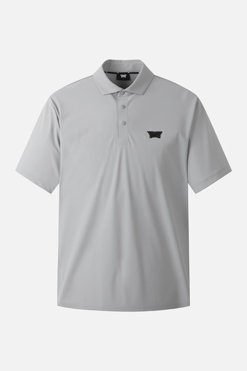 MEN AIR HOLE COLLAR SHORT SLEEVE
