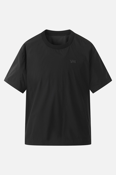 MEN ROUND NECK SHORT SLEEVE ANORAK JACKET