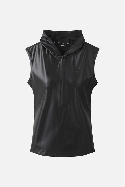 WOMEN HOOD ZIP-UP SHORT SLEEVE