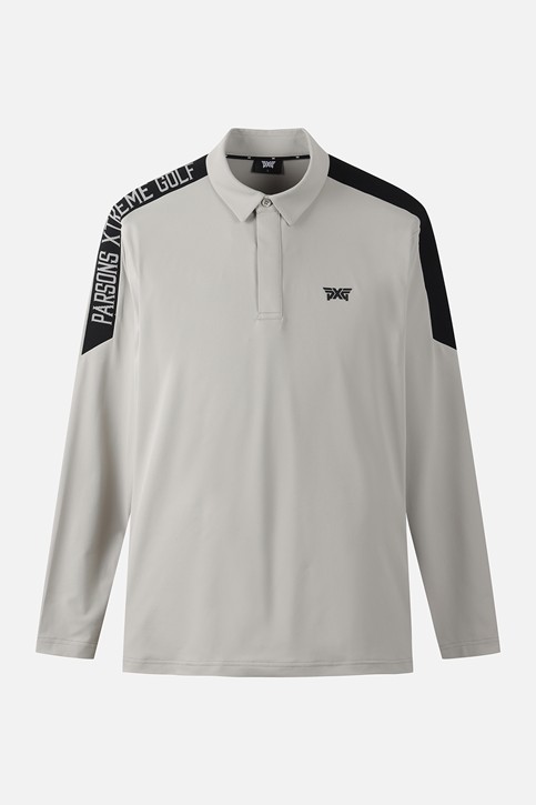 MEN COLOR BLOCKED COLLAR LONG SLEEVE