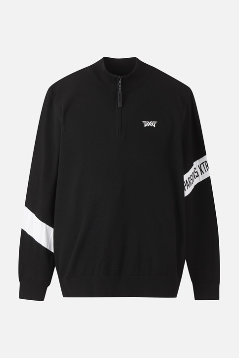 MEN HALF ZIP-UP SWEATER