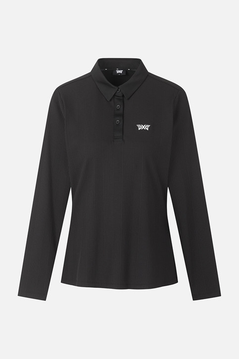 WOMEN BUTTON COLLAR LONG SLEEVE